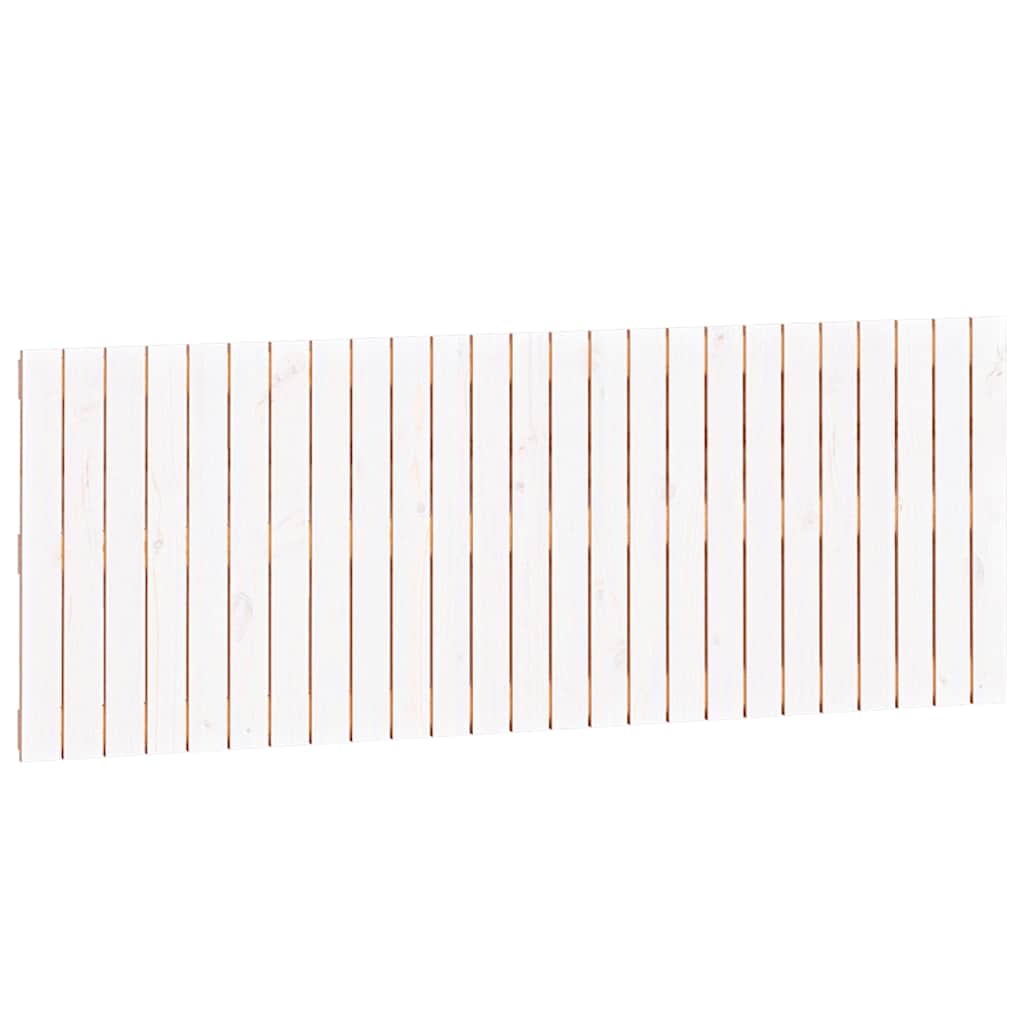Vidaxl wandhoofdbord 159,5x3x60 cm massief grenenhout wit