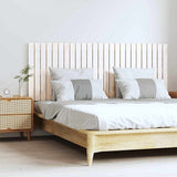 Vidaxl wandhoofdbord 159,5x3x60 cm massief grenenhout wit