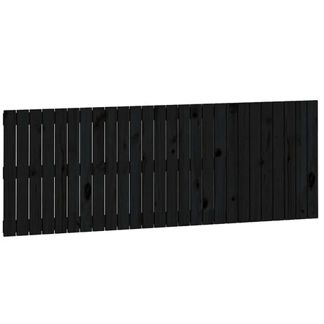Vidaxl wandhoofdbord 166x3x60 cm massief grenenhout zwart