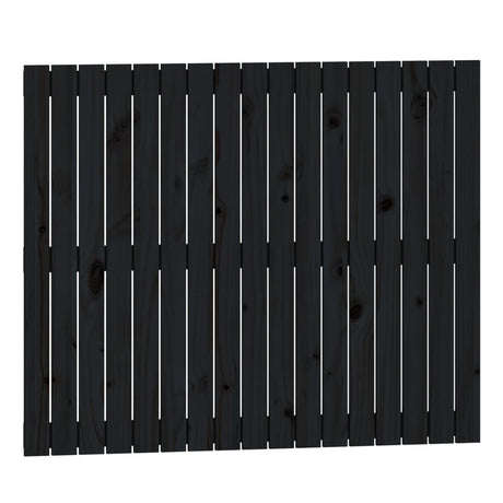 Vidaxl wandhoofdbord 108x3x90 cm massief grenenhout zwart