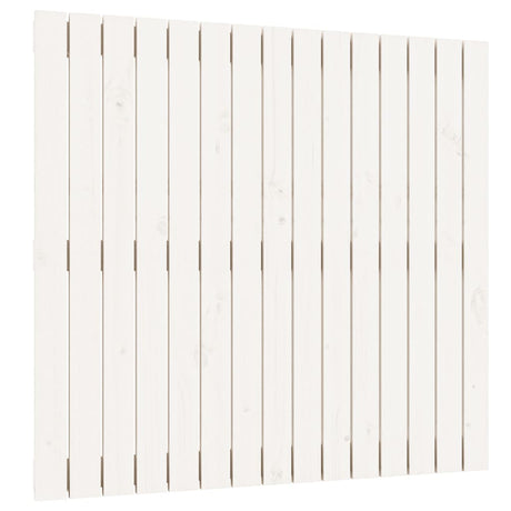 Vidaxl wandhoofdbord 95,5x3x90 cm massief grenenhout wit