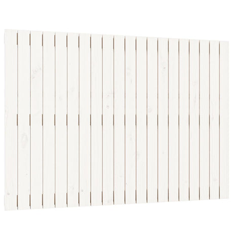 Vidaxl wandhoofdbord 127,5x3x90 cm massief grenenhout wit