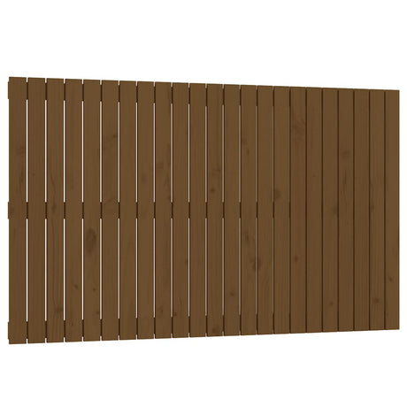 Vidaxl wandhoofdbord 147x3x90 cm massief grenenhout honingbruin