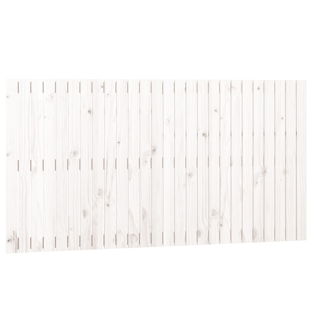 Vidaxl wandhoofdbord 166x3x90 cm massief grenenhout wit