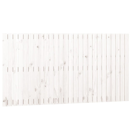 Vidaxl wandhoofdbord 166x3x90 cm massief grenenhout wit