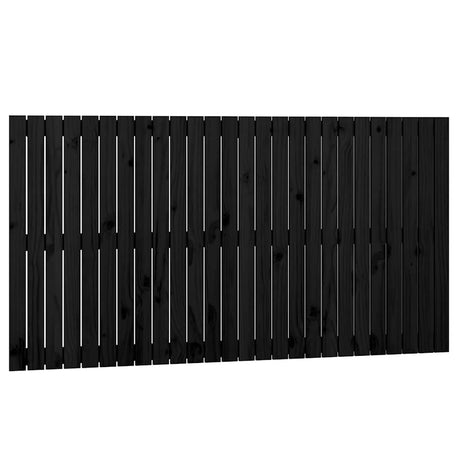 Vidaxl wandhoofdbord 166x3x90 cm massief grenenhout zwart