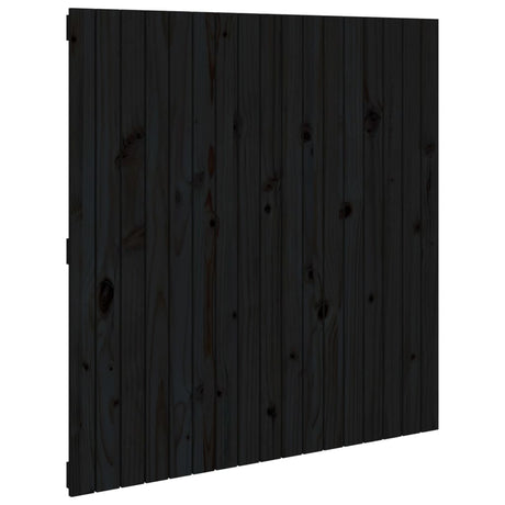 Vidaxl hoofdbord wandmontage 108x3x110 cm massief grenenhout zwart