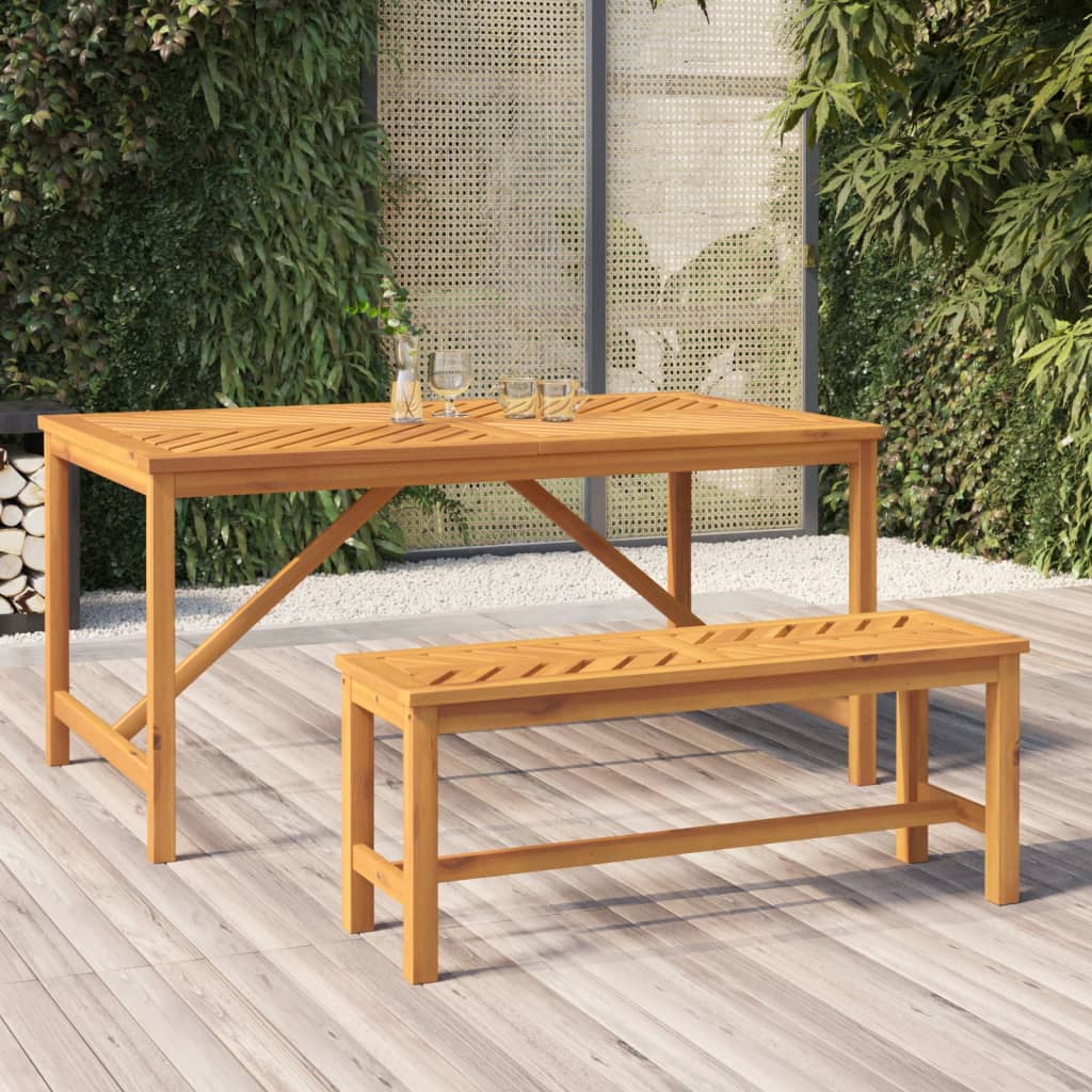 Vidaxl tuinbank 110 cm massief acaciahout