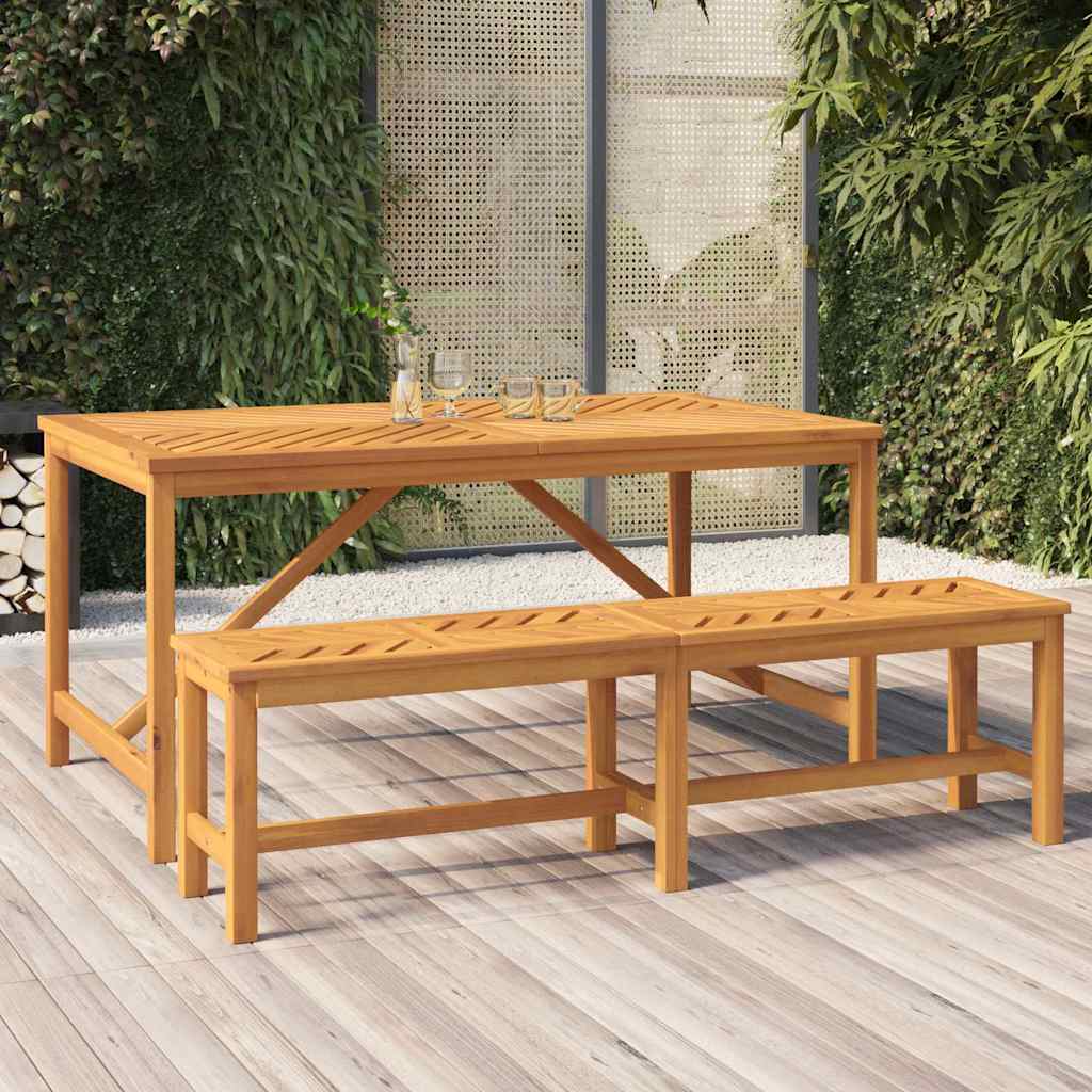 Vidaxl tuintafel 150x90x74 cm massief acaciahout