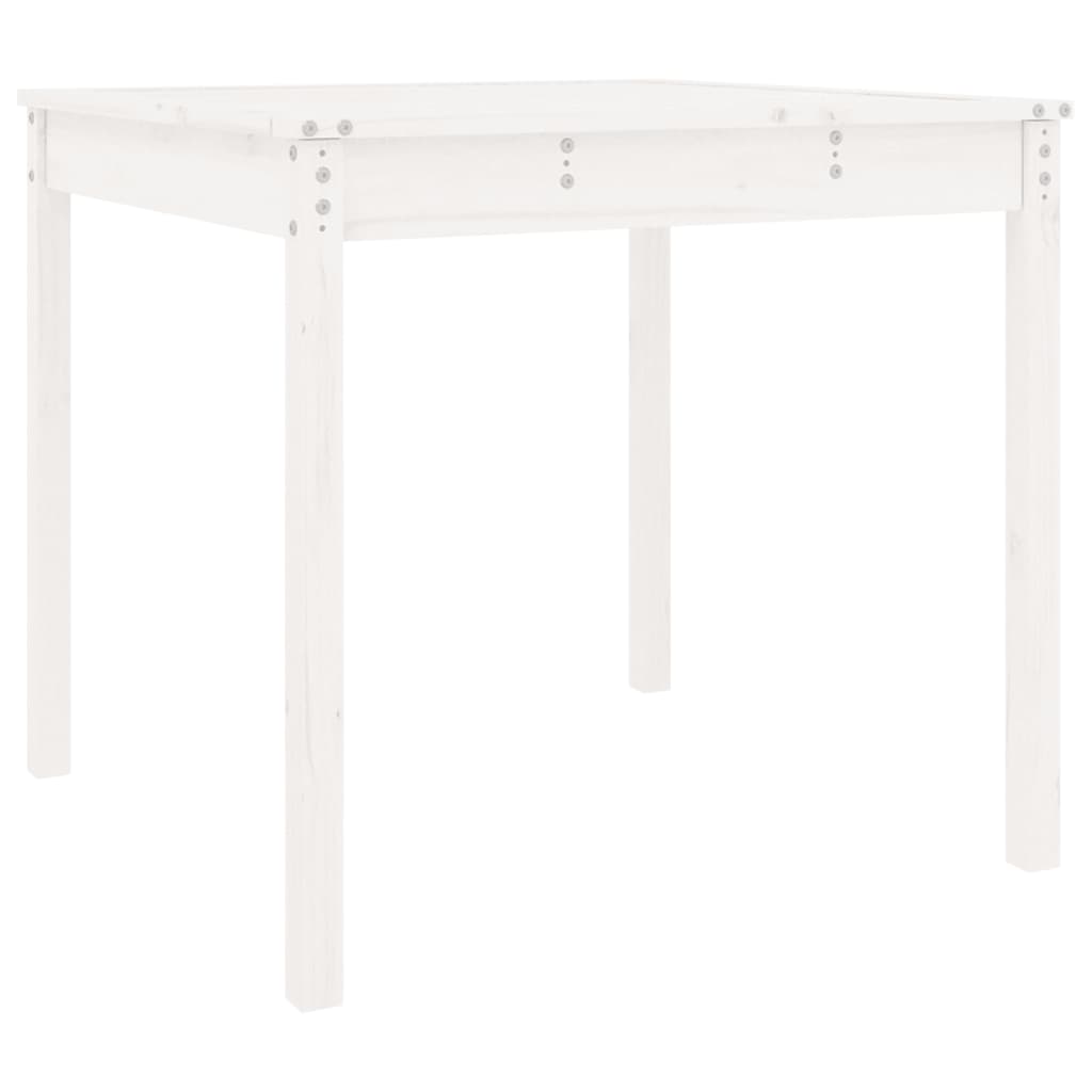 Vidaxl tuintafel 82,5x82,5x76 cm massief grenenhout wit