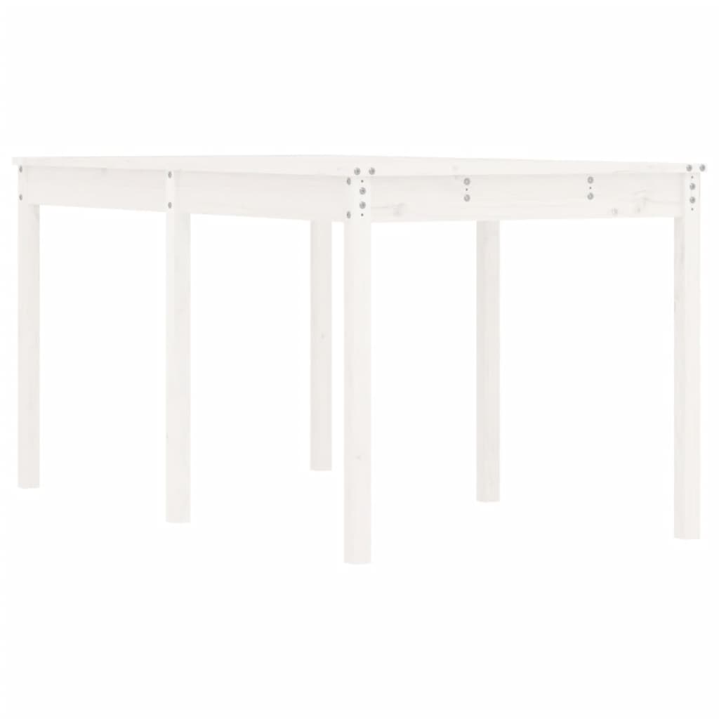 Vidaxl tuintafel 159,5x82,5x76 cm massief grenenhout wit