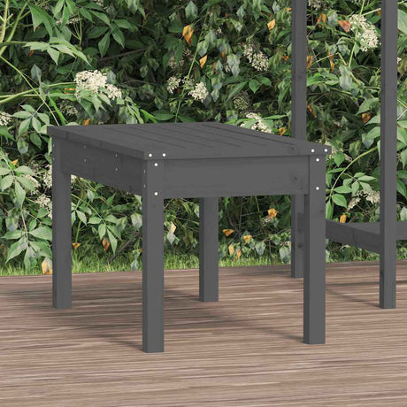 Vidaxl tuinbank 80x44x45 cm massief grenenhout grijs