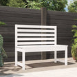 Vidaxl tuinbank 109 cm massief grenenhout wit