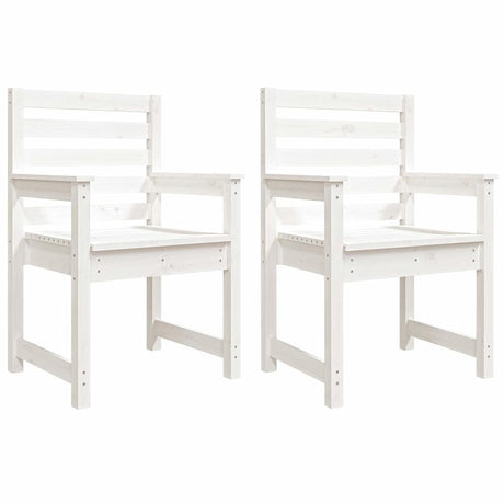 Vidaxl tuinstoelen 2 st 60x48x91 cm massief grenenhout wit