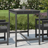 Vidaxl tuintafel 121x82,5x110 cm massief grenenhout grijs