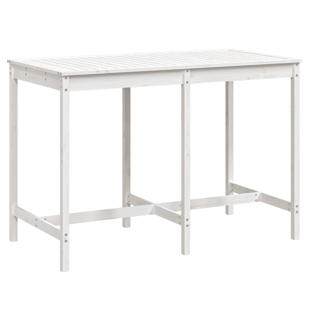 Vidaxl tuintafel 159,5x82,5x110 cm massief grenenhout wit