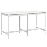 Vidaxl tuintafel 203,5x90x110 cm massief grenenhout wit