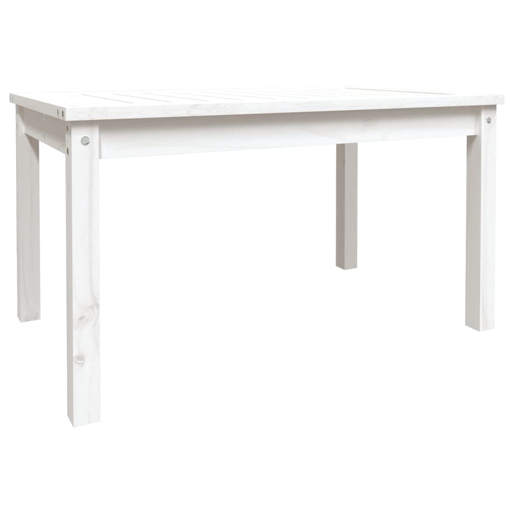 Vidaxl tuintafel 82,5x50,5x45 cm massief grenenhout wit