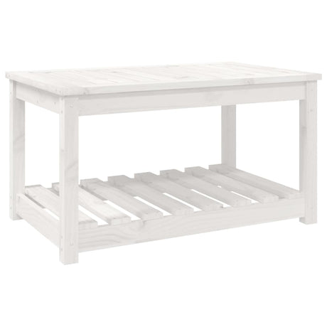 Vidaxl tuintafel 82,5x50,5x45 cm massief grenenhout wit