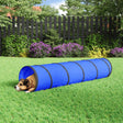Tunel dla psa Vidaxxl ø 40 x 200 cm poliester niebieski