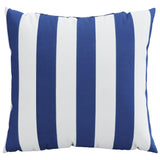 Vidaxl sierkussens 4 st gestreept 60x60 cm stof blauw en wit