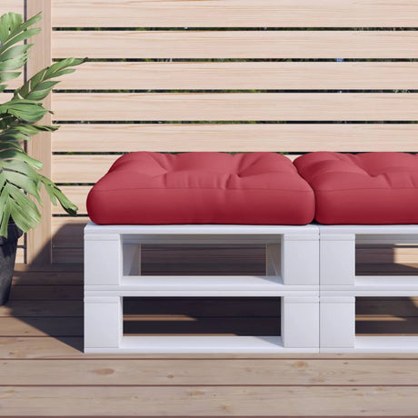 Poduszka do palet Vidaxx 60x60x12 cm tkanina w kolorze wina czerwonego