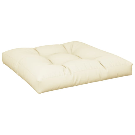 Poduszka do palet VidaXL 70x70x12 cm, tkanina w kolorze kremowym