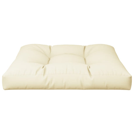 Poduszka do palet VidaXL 70x70x12 cm, tkanina w kolorze kremowym