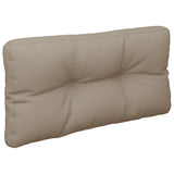 Vidaxl palletkussen 80x40x12 cm stof taupe