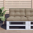 Vidaxl palletkussen 80x40x12 cm stof taupe