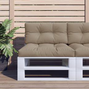 Vidaxl palletkussen 80x40x12 cm stof taupe