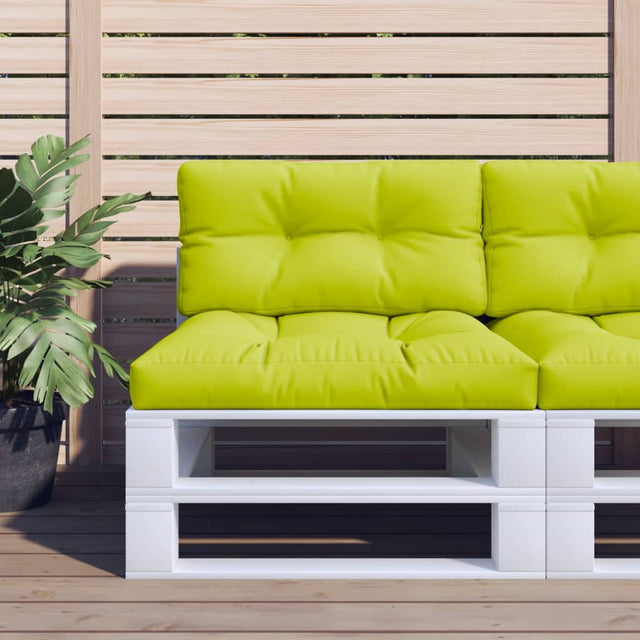 Vidaxl palletkussen 80x40x12 cm stof heldergroen