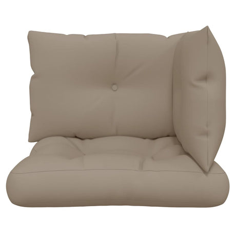 Vidaxl palletkussens 3 st stof taupe