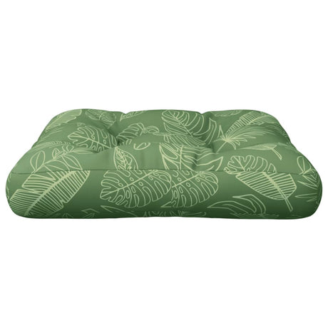 Poduszka do palet VidaXL 60x61,5x10 cm z tkaniny oxford z wzorem liści