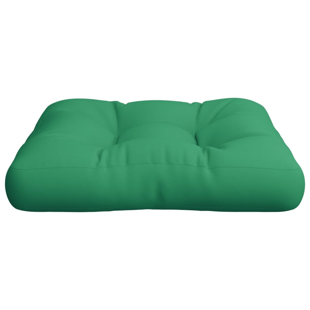 Vidaxl palletkussen 58x58x10 cm stof groen