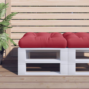 Vidaxl palletkussen 58x58x10 cm stof wijnrood