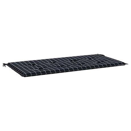 Poduszka na ławkę ogrodową Vidaxx wzór w romby 120x50x4 cm tkanina oxford czarna