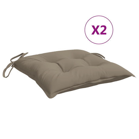Poduszki do palet Vidaxx 2 szt. 50x50x7 cm tkanina oxford w kolorze taupe