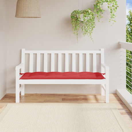 VidaXL Poduszka na ławkę ogrodową 150x50x7 cm tkanina oxford czerwona