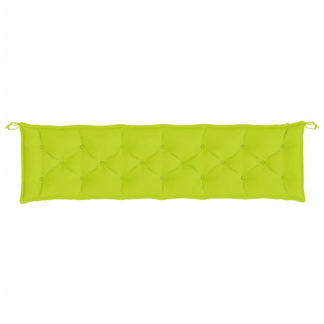 VidaXL Poduszka na ławkę ogrodową 200x50x7 cm tkanina oxford w kolorze jasnozielonym