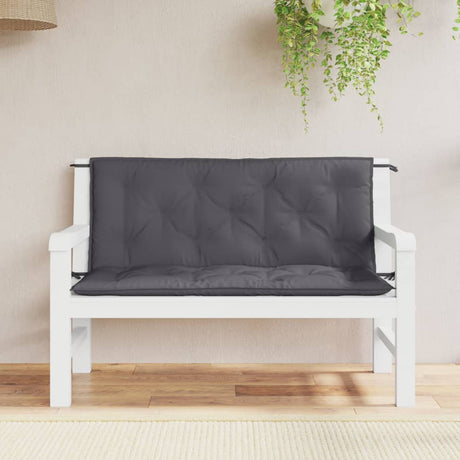 Poduszki na ławkę ogrodową Vidaxx 2 szt. 120x50x7 cm tkanina oxford antracyt