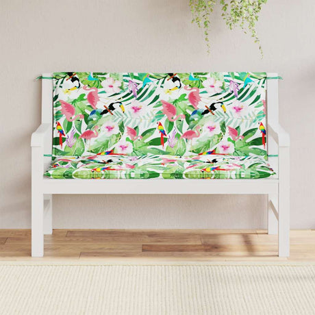 VidaXL Poduszki na ławkę ogrodową 2 szt. 120x50x7 cm, tkanina wielokolorowa