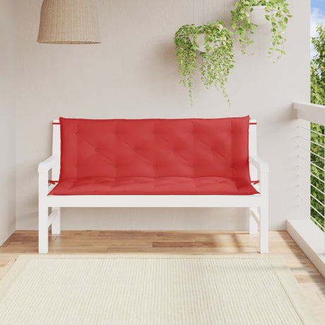 Poduszki na ławkę ogrodową Vidaxx 2 szt. 150x50x7 cm tkanina oxford czerwona