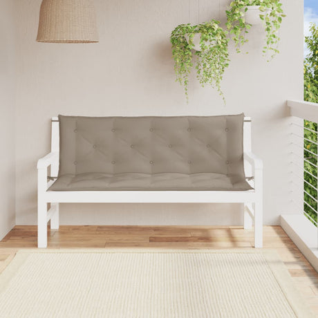 Poduszki na ławkę ogrodową Vidaxx 2 szt. 150x50x7 cm tkanina oxford taupe