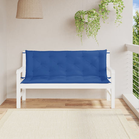 Poduszki na ławkę ogrodową Vidaxx 2 szt. 150x50x7 cm tkanina oxford niebieska