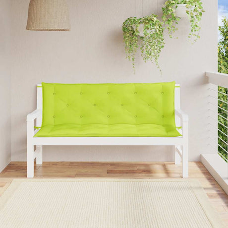 Poduszki na ławkę ogrodową Vidaxx 2 szt. 150x50x7 cm tkanina oxford jasnozielona
