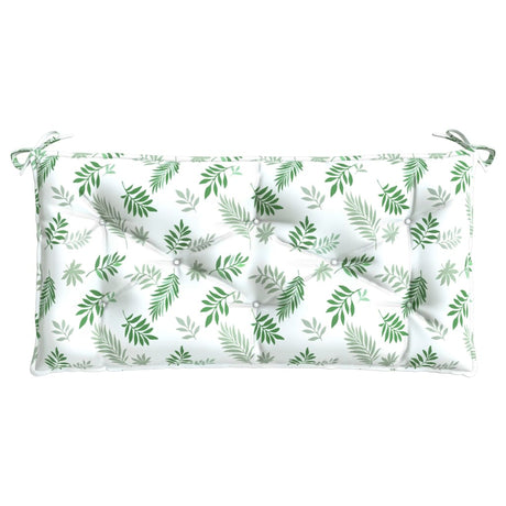 Vidaxl tuinbankkussen bladpatroon 110x50x7 cm stof