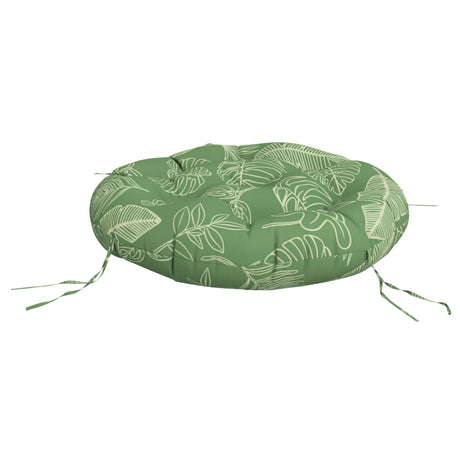 Vidaxl zitkussen rond bladpatroon ø 60x11 cm oxford stof