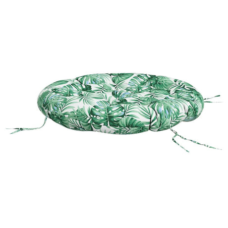 Vidaxl zitkussen rond bladpatroon ø 100x11 cm oxford stof