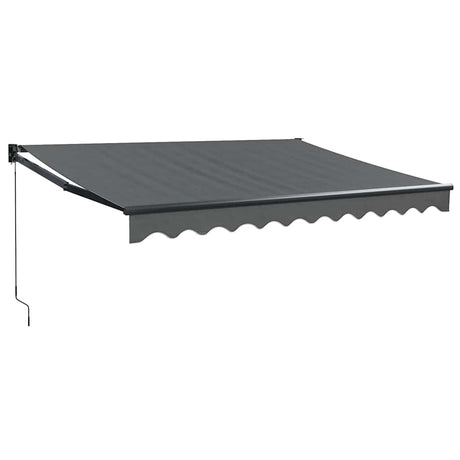 Vidaxl luifel uittrekbaar 3x2,5 m stof en aluminium antracietkleurig